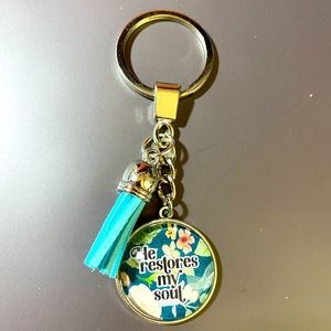 Psalm Keychain With Tassel